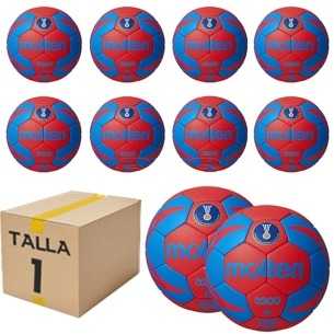 Pack 10 Balones Molten 3200 Talla 1 Azul-Rojo